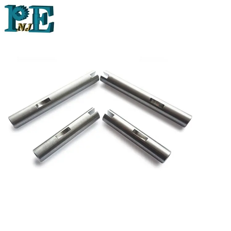 custom marine pump solid shaft precision grinding key slot linear steel keyed shaft OEM stainless steel machining shaft