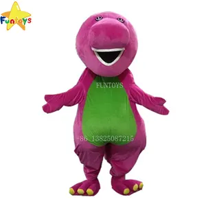 Fantasias do mascote do dinossauro do ce barney para adultos