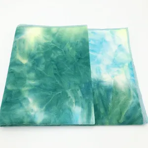 Milieuvriendelijke Dye Absorberende Quick Dry Gemakkelijk Te Dragen Tie-Dye Microfiber Yoga Handdoek