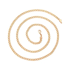 45295 Xuping Nieuwe Eenvoudig Ontwerp Koperen Sieraden 18K Gouden Ketting