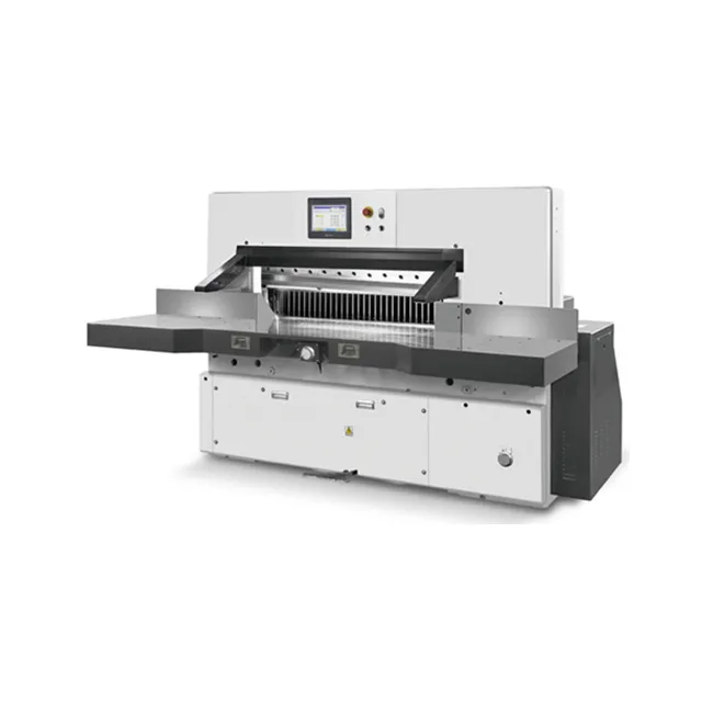 E Series Hydraulic Computerized Guillotine Paper Trimmer Machine Paper Cutter for Paper Stackers