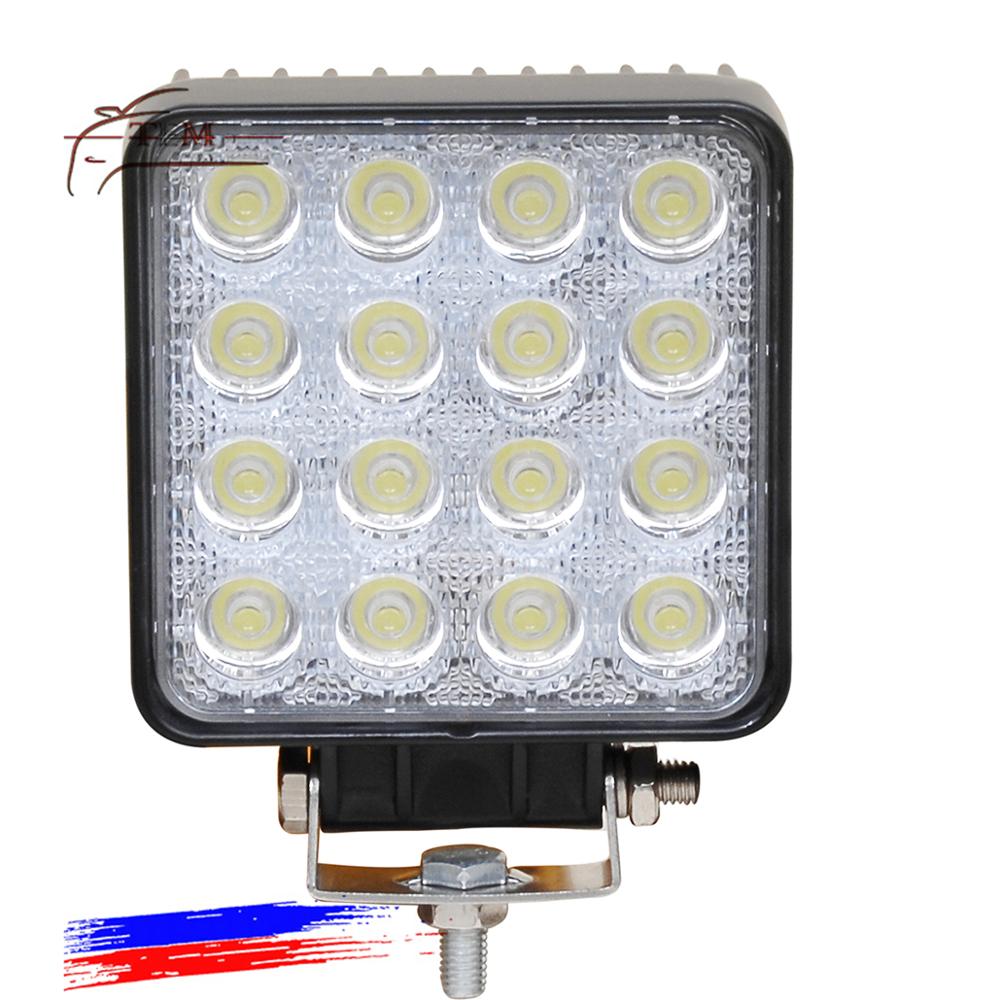 48 Вт квадратный для автомобиля внедорожный Грузовик Автомобильные светодио дный аксессуары светодиодный свет с функцией strobe