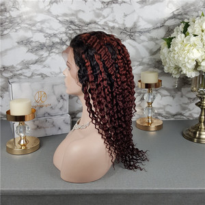 Highknight 14 Pouces Bouclés Naturel Cheveux Humains Avant De Lacet <span class=keywords><strong>Perruque</strong></span> Avec Des Cheveux de Bébé Pour Les Femmes Noires - Product Image 6