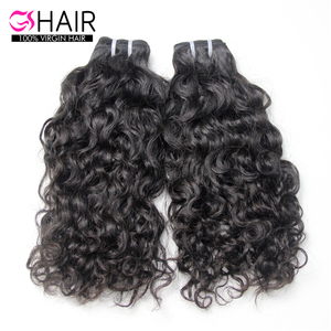 GS-extensiones de cabello <span class=keywords><strong>ondulado</strong></span> para mujeres negras, extensiones de cabello humano brasileño con ondas al agua, muestra gratis, venta al por mayor - Product Image 1