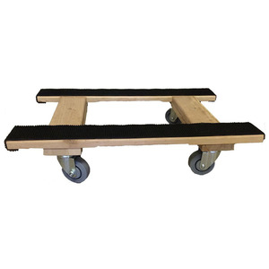 Chariots <span class=keywords><strong>de</strong></span> piano mobiles en bois <span class=keywords><strong>de</strong></span> 30 "x 18" style H avec roulette <span class=keywords><strong>de</strong></span> 4" - Product Image 2