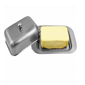 Plato pequeño de acero inoxidable con tapa, recipiente para Tartas, pulido de espejo, acabado mate, gran oferta europea - Product Image 4