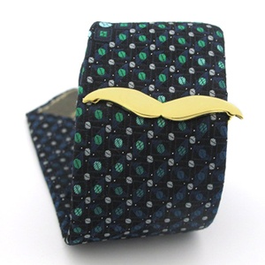 คลิปหนีบเนคไททองเหลืองหล่อขึ้นรูป รูปทรง<span class=keywords><strong>หนวด</strong></span>  แบบกำหนดเอง สีดำ ทอง เงิน - Product Image 6