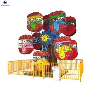 Drôle parc d'attractions jeu machine enfants manèges deux côté mini grande roue à vendre