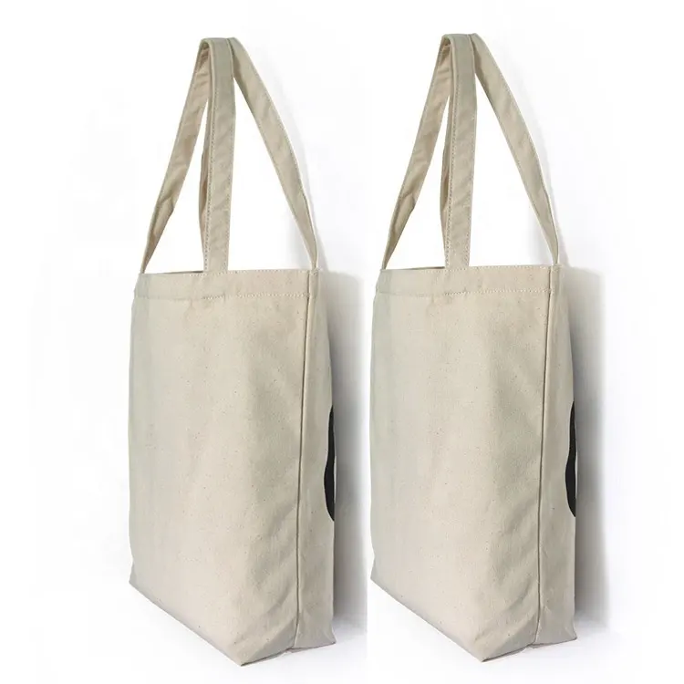 Benutzer definierte gedruckte recyceln einfache Baumwolle Leinwand Einkaufstasche Bulk große wieder verwendbare Leinwand Baumwolle Einkaufstasche mit Logo