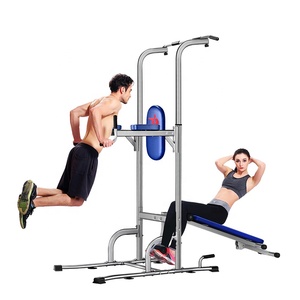 Multifunción <span class=keywords><strong>Torre</strong></span> Dip de la estación <span class=keywords><strong>con</strong></span> el <span class=keywords><strong>Banco</strong></span> altura ajustable para gimnasio de entrenamiento de fuerza - Product Image 3