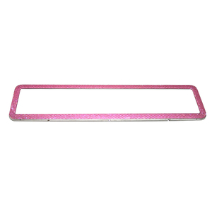 De acero inoxidable de la UE número placa marco Rhinestone Bling coche placa de licencia marcos titular y placa trasera - Product Image 3