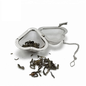 Infuseur à thé en maille en acier inoxydable, en forme de cœur, avec chaîne, nouveauté - Product Image 4