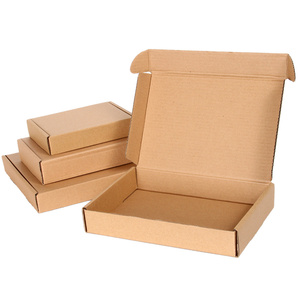Wholesale Plain kraft paper cartons corrugated box packaging box