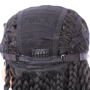 Parrucche Sintetiche Ignifughe di Alta Qualità, Nere, Viola, <span class=keywords><strong>Bionde</strong></span>, Lunghe 28 Pollici, con <span class=keywords><strong>Trecce</strong></span> Box Braids e Frontale in Pizzo - Product Image 6