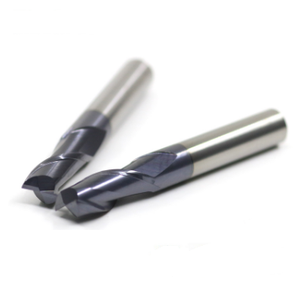 De carburo sólido HRC65 de bronce 2 flautas plaza final Mills alta calidad <span class=keywords><strong>cara</strong></span> de fresado de alta precisión - Product Image 5