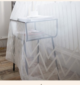 Nordic Style <strong>Striped</strong> Drapes Heavy Window Shading Geometric Blackout <strong>Curtain</strong> for Kitchen Living Room <strong>Linen</strong> Wave Church Drapes - Product Image 5