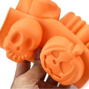 Durevole commestibile <span class=keywords><strong>Halloween</strong></span> Pumpkin Ghost 3D Shape Cake Baking Decoration Tools supporto stampo per torta in Silicone personalizzato - Product Image 3