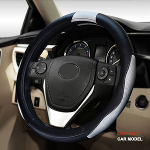 Coprivolante In Pelle Auto - Antiscivolo Per Maggior Parte Auto, Colore Arancione