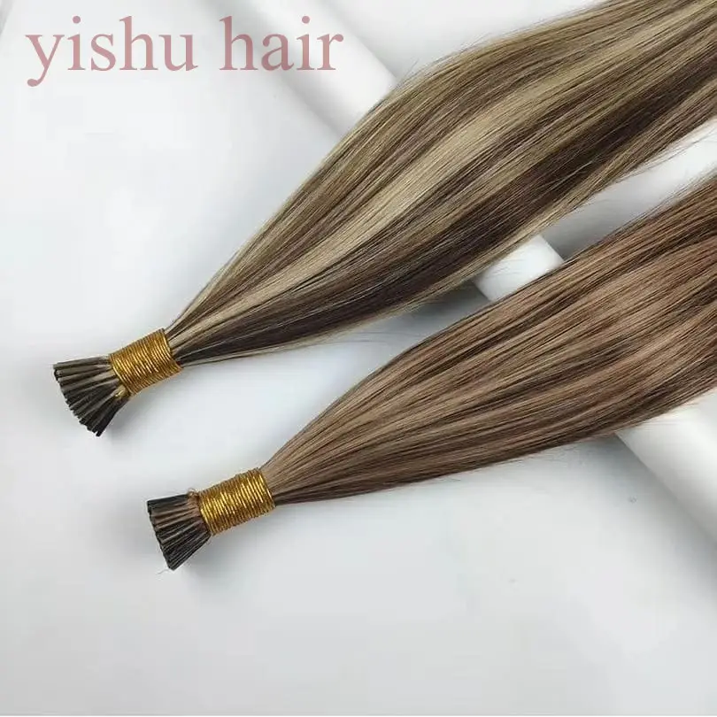 Virgin Hair Extensions Russian Human Hair I Tip 100% Virgin Indian Remy Hair Extensions
