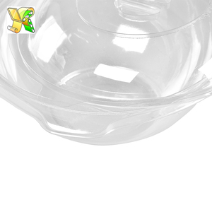 <span class=keywords><strong>Saladier</strong></span> en plastique <span class=keywords><strong>transparent</strong></span> rond bol à salade bol à salade en plastique jetable et couvercle 32 oz - Product Image 5
