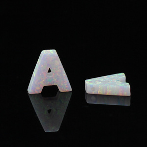 (MOQ 1 pezzo) La Migliore Vendita OP17 Bianco Lettera di Colore UN Opal <span class=keywords><strong>Pietra</strong></span> per la Collana - Product Image 5