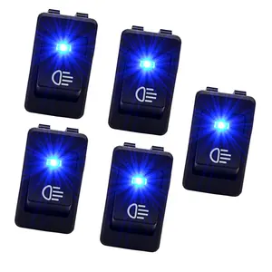 12v car motor auto blue led fog light toggle rocker switch abs wupp 15000 cycles on-off