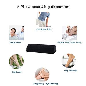 Oreiller de soutien des pieds en demi-lune, pour repos au bureau, soulagement de la douleur, amélioration de la Circulation pour les sommeil latéraux - Product Image 4