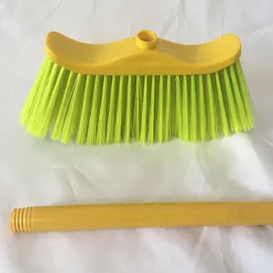 China factory wholesale PET broom head pp bristle sweeper push plastic broom