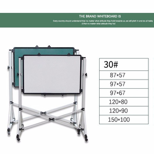 Haute Qualité Bureau Double Face Réversible Mobile Flip <span class=keywords><strong>Tableau</strong></span> Effaçable À Sec Magnétique Tableaux Blancs - Product Image 1