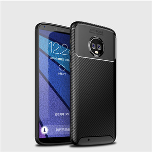 Saiboro personalizado de <span class=keywords><strong>fibra</strong></span> de carbono tpu a prueba de golpes para motorola moto g6 teléfono caso funda para motorola - Product Image 1