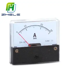 Nhà Máy Giá DH670 71*60 2.5 Độ Chính Xác DC0-30A Analog Bảng Ampe Kế