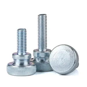 M4 stainless steel height adjustment hand press knurled screw