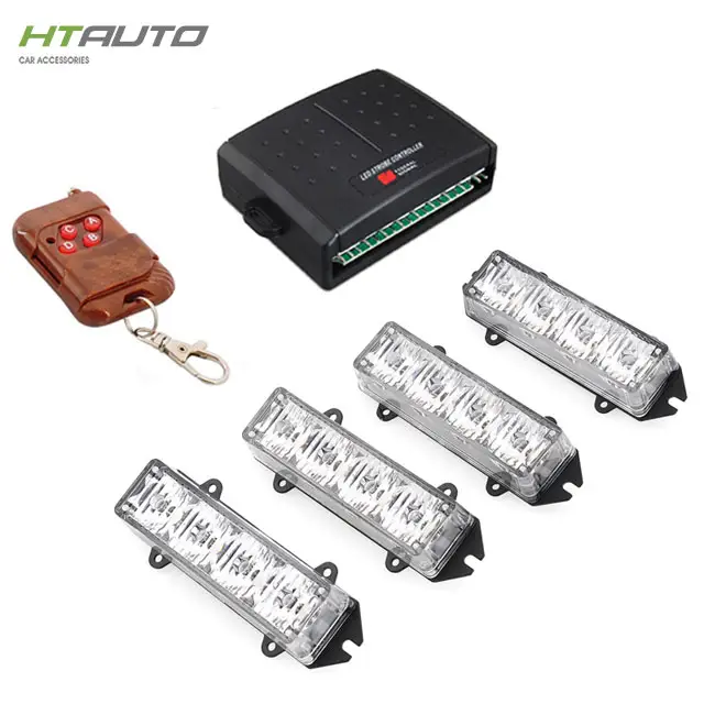 HTAUTO 흰 무선 낮 Running 빛 LED 와 스트로브 Kit