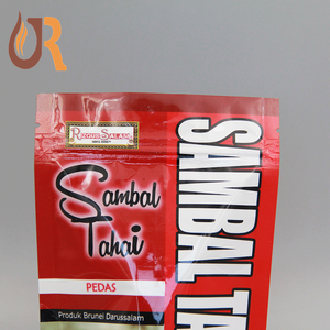 Refermable Ziplock En Plastique sambal tahai alimentaire emballage stand up Sac - Product Image 4