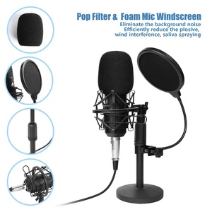 2019 streaming micro karaoké <span class=keywords><strong>microphone</strong></span> d'enregistrement avec <span class=keywords><strong>pied</strong></span> de micro - Product Image 2