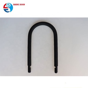 12mm en acier trempé vélo <span class=keywords><strong>U</strong></span> serrure <span class=keywords><strong>antivol</strong></span> clé de sécurité avec support de support noir pour vélo moto Scooter - Product Image 4