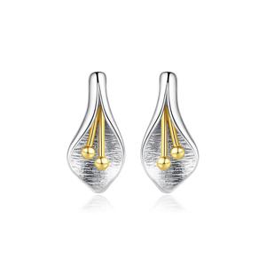 <span class=keywords><strong>Orecchini</strong></span> a Perno CZCITY in Argento Sterling 925 con Fiore di <span class=keywords><strong>Tulipano</strong></span>, Gioielli Raffinati da Donna - Product Image 1