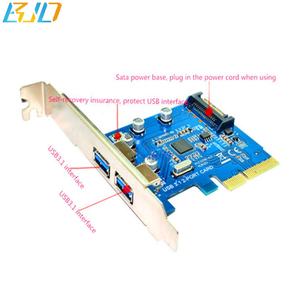 Handel Assurance Beste Verkauf 10 gb/s PCI-E PCI 4X Express Riser karte zu USB 3.1 Typ-EINE mit <span class=keywords><strong>2</strong></span> Port USB3.1 - Product Image 2