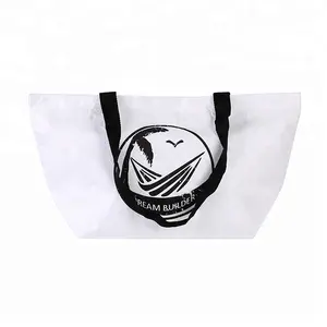 Super calidad durable plegable bolsas de compras logo personalizado impermeable Tyvek impresa bolsas