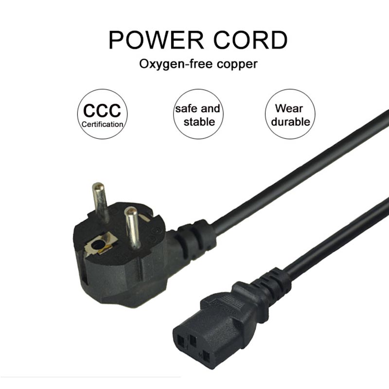 SIPU 3 зубец C14 ЕС Plug AC ноутбука кабель питания 220 В шнур питания компьютера