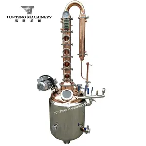 Accueil distillateur d'alcool 50L cuivre cornue distillateur de vin en acier inoxydable chaudière à paroi unique ménage distillateur d'alcool alcools