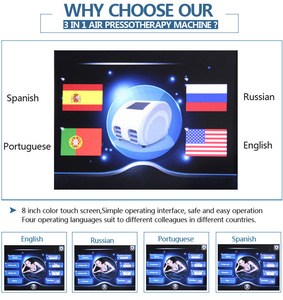 Pressotherapy máy phá vỡ chất béo/dẫn lưu bạch huyết thiết bị/cơ thể cơ bắp massage - Product Image 5