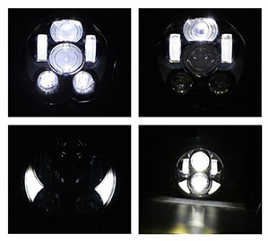 Alrededor de 5,75 "estilo de coche 40 W Hi/<span class=keywords><strong>Lo</strong></span> haz LED de la motocicleta conducir faro Kit para Harley Davidson - Product Image 5