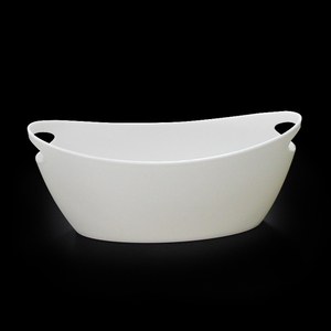 <span class=keywords><strong>7L</strong></span> hình bầu dục màu trắng PS nhựa Xô đá cho thanh sự kiện với biểu tượng tùy chỉnh - Product Image 3