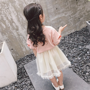 Poco <span class=keywords><strong>chica</strong></span> <span class=keywords><strong>trajes</strong></span> con 2019 verano nuevas chicas estéreo flor corto-Camiseta de manga larga falda de traje de dos piezas - Product Image 6