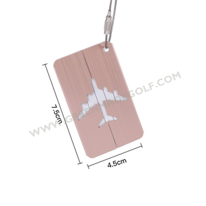 Golf kim loại túi tag hành lý thẻ với thẻ tên - Product Image 3
