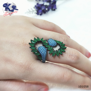 Cincin Batu Hijau Thailand 925 Custom Display Perhiasan Grosir - Product Image 6
