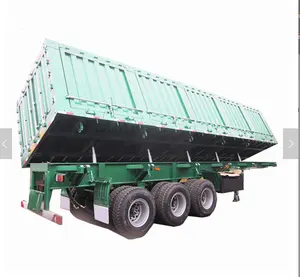 3 trục side dump tipping trailer bán để bán