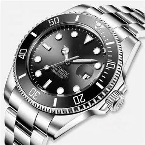 200Meters Waterproof Mechanical Watch Japan NH35 Movement Diver Watch Automatic 316L Stainless Steel Case Watch For Men