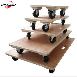 Goplus Chariot de déménagement pour meubles en bois à usage intensif Dllies Movers Carrier (plate-forme 23 "X11.5") - Product Image 1